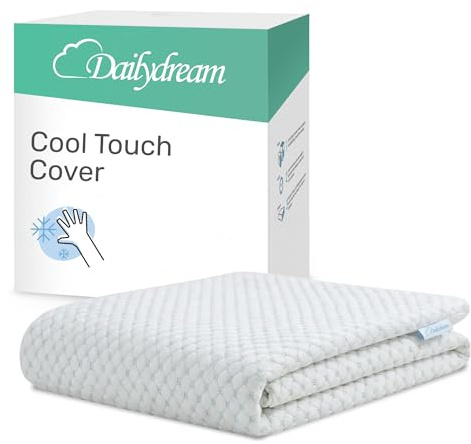 Dailydream Matratzentopper Cover Cool Touch 90x200 | Kühlender Ersatzbezug für Topper | SENSICE™-Technologie | rutschfest, atmungsaktiv & waschbar | 60% Polyester, 40% Viskose | Oeko-TEX® zertifizie