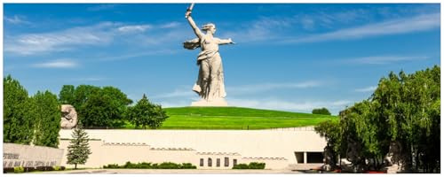Wallario Küchenrückwand selbstklebend 115 x 50 cm, Motiv: Monument der Entschlossenheit | Spritzschutz abwischbar & pflegeleicht