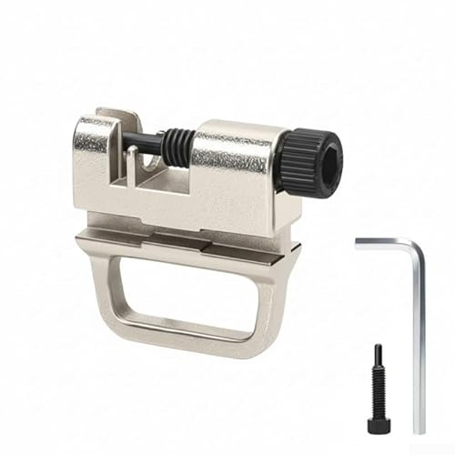 Crabop Bicycle Chain Pin Remover Tool Hardened Steel for mini Chain Breaker for 6-12 Speed MTB Road Bike Link Extraction Repair Kit Compact(Silver)