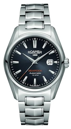 Roamer Herren Analog Schweizer Automatikwerk Uhr mit Edelstahl Armband 210633-41-55-20