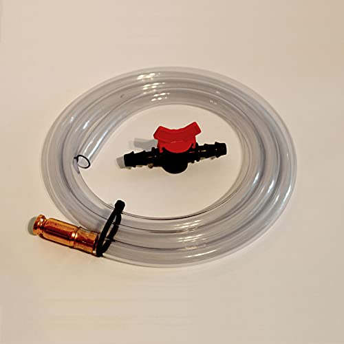 Schmidtler Pumpschlauch 1/2 Zoll (14 mm Innendurchmesser, 18mm Außendurchmesser) 5m lang mit Absperrhahn