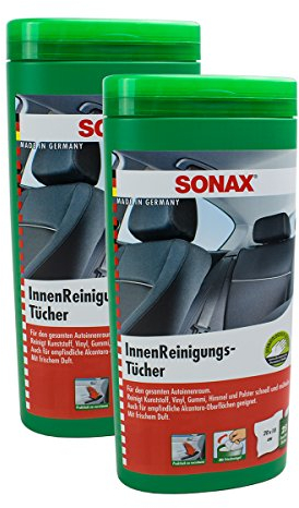 SONAX Innenreinigungstücher Box Feuchte Tücher 25 Stück 2X