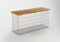 GABIONA Panier de Pierre Gabion Banque, 105 x 50 x 30 cm, Spirale Fermeture, galvanisé Maschenweite 5 x 10 cm Teak