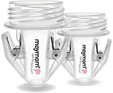 Breastmilk Storage Bag Adapters for Spectra S1, S2 Pumps, Avent Comfort Wide Mouth Flange Pump (2 Pack)