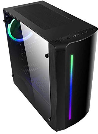 PALICOMP Gaming PC Desktop - AMD Ryzen 9 9800X3D Turbo 5.2Ghz 8 Core - 32GB DDR5 RAM - 500GB M.2 SSD - 2TB HDD - NO OS - AMD RADEON Graphics - WIFI6 - Bluetooth V5.3 - BEAM RGB