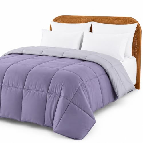 Modern Threads Down Alternative Reversible Comforter Purple/Silver King