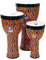 TOCA Nesting Drums 3er Set Freestyle II (Wetterfeste PVC-Trommeln, für Indoor & Outdoor, platzsparend, leichtgewichtig, für musikalische Bildung & Therapie, Durchmesser: 8/10/12), Kente Cloth