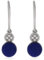 XEN Ohrhänger mit Lapis Lazuli und Weißtopase ca. 2,07 ct. rhodiniert