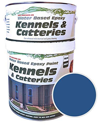 ASK Coatings Cattery and Kennel Floor Paint, waterproof epoxy paint (2.5L, Dark blue)
