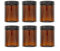 AVALON Pack of 6 x 180ml Amber Glass Ointment Jars with Black Urea Lids - Ideal for Skincare, Balms, Creams, and More