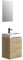 Baikal Conjunto De Mueble De Baño 45cm. Incluye Mueble con Lavabo. Melamina 16mm. Mueble MONTADO. Lavabo Encastrado. con Espejo 2 Puertas Bardolino