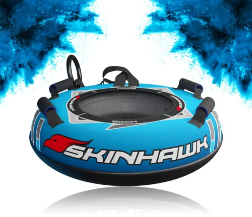 SKINHAWK Profi Snowtube Ø80cm blau Schlitten Bob Rodel Reifen Schneereifen Rutschreifen