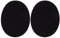 BESPORTBLE Tape Sticker Patch Iron On Patches Oval Ironing Patches Suede Cowhide Elbow Patches Elbow Knee Iron- on Patches for Sweater Suits Repair Crafts Clothing Jeans Black Fabric Mending Pants