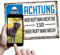 Hundebild Dein Hund als Schild selbst gestalten individuelles Schild Achtung 110 System Türschild Hundeschild Warnschild Hund K9