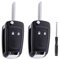 Betterher 2er Set Autoschlüssel Gehäuse der Fernbedienung 2-Tasten Auto Schlüsselgehäuse Kompatibel für Opel Vauxhall Astra J Insignia Vectra und Chevrolet Aveo Matiz Cruze Captiva Spark Orlando Trax
