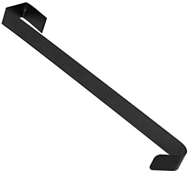 Natudeco Colgador de Corona de Hierro sobre la Puerta, Gancho de Corona para el hogar para el Festival de Navidad de Acción de Gracias, decoración Interior(Negro)