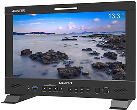 LILLIPUT Q13 Broadcast-Monitor Quad View 3D LUT HDR 12G-SDI HDMI 2.0 Eingang Ausgang LCD-Bildschirm