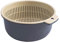 Colador de Cocina Colador de Cocina de plástico Escurridor de Verduras Cesta de Lavado de Verduras Escurridor de Frutas y Verduras Cesta de Lavado de arroz(Verde#24cm)
