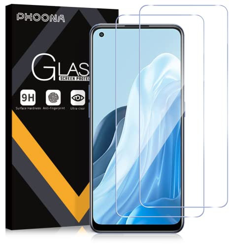 Phoona Schutzfolie für Oppo Find X5 Lite, 2 Stück Oppo Find X5 Lite Panzer Schutz Glas Displayschutzfolie, Frei von Kratzern, 9H Härte, Anti-Bläschen, Ultra-klar(6,43 Zoll)