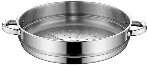 HEMOTON Contenants De Fruits Panier À Vapeur Marmites À Vapeur 32Cm En Acier Inoxydable Marmite À Vapeur Ustensiles De Cuisine Marmite Pour Boulette Stock Sauce Nourriture