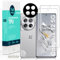 Ibywind 2 Piezas Protector Pantalla para Oneplus 12 5G 6.82+1 Pieza Protector Cámara+1 Pieza Protector Trasera Fibra Carbono,Protector hidrogel TPU