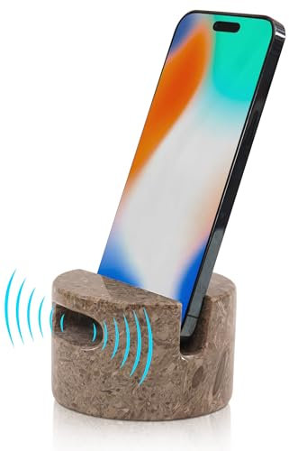 Radicaln Marble Phone Holder 3.5 Inches Oceanic Handmade Cell Phone Stand for Office Desk Décor - Phone Stand, Phone Holder & Cell Phone Holder - iPhone Stand & Phone Speaker for Desk