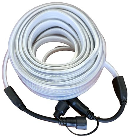 Light at Job - Rallonge Ruban LED Connectable de Chantier, 10 Mètres - PVC, Protection IP65-178 LED SMD, 2835/Mètre, 1200 Lumens/Mètre - 6000K