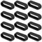 12 Stück Silikon Uhrenarmband Schlaufe, 18/20/22 mm Silikon Armbänder Schlaufe Schwarz Riemenhalter Smartwatch Ersatzarmbänder Schlaufen Uhrenarmband Halter Gummi Ersatz Uhrenarmband Keeper