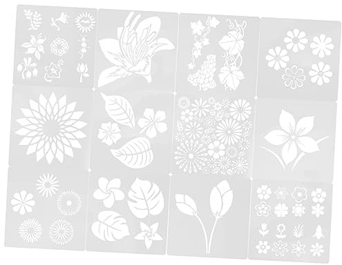 BELLIFFY 5 Sets Pintura Plantilla Plantillas Para Manualidades Plantillas De Arte Decoración De La Pared Plantilla Rosa Plantilla Pintura Plantillas Dibujo Plantillas Pintura En