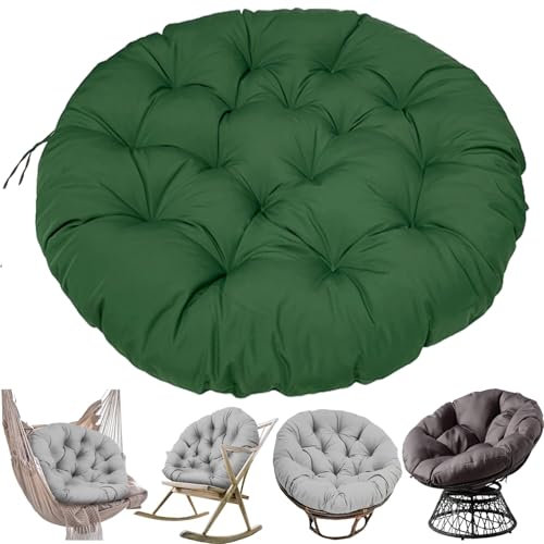 DRFGHK Rund Polster for Papasansessel 180/90/100/110/120cm Wasserdicht Outdoor/Indoor Bodenkissen Kissen for Gartenmöbel Sitzauflage Auflage for Papasan(#10,70cm/27in)