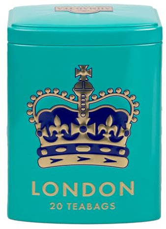 Ahmad Tea London Gifts | Colourful London Caddy with English Tea No.1 | Gift | London & English Souvenirs | 20 Teabag Sachets | 1 Flavour