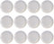 12 platos de postre de melamina, 193 mm, fabricados en Italia, ligeros y resistentes, conforme a las normas europeas, ideales para restaurantes y catering, aptos para lavavajillas