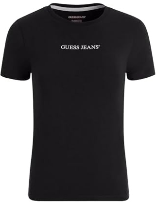 GUESS T-Shirt Kurzarm Gj Slim Logo Print W4YI01J1314, Tscherná, Medium