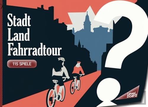 Stadt, Land, Fahrradtour - 115 Spiele: Stadt, Land, Fluss Fahrradtour - Spielblock für Radfahrer | Geschenkidee Fahrradfahrer - Quiz Spiel Fahrrad fahren