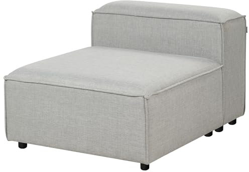 Beliani Modul-Sessel Stoff grau mit niedriger Rückenlehne 1-Sitzer modern Ardal