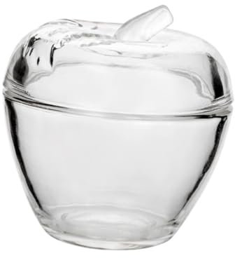 MAGICLULU 1stück Apfel Glasbehälter Mit Deckel Transparentes Aufbewahrungsglas Für Süßigkeiten Kaffee Tee Und Trockenfrüchte Umweltfreundliches Design Für Küchenorganisation