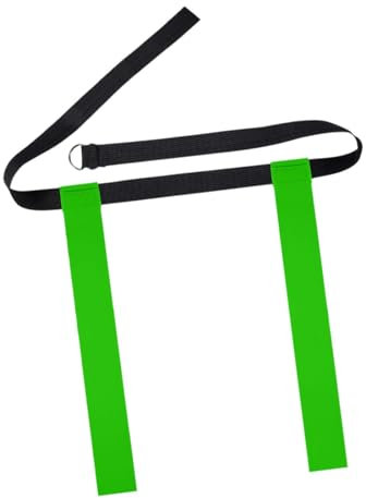 harayaa Rugby Tag Belt Flag Football Belt Flagge Verstellbare Sportartikel für Spielewettbewerb, GrÜn