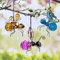 Solar Hängende Biene Deko für Außen, Solar Deko Garten Hängend, LED Metall Bienen mit Frühling & Clip, Solar Lampions Außen Wetterfest, für Garten Terrasse Balkon Bäume (3 PCS)