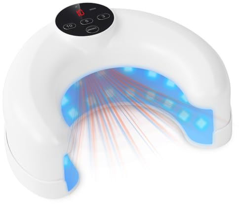 AOOWU Appareil Traitement Laser Mycose Ongles, 22 LEDs Dispositif des Champignons des Ongles, Dispositif de Traitement Laser pour Mycose Ongles des Pieds Nettoyage et Réparation Ongles Traitement