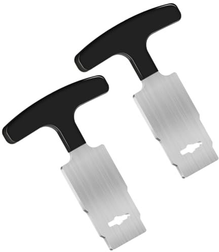 TsoLay Herramienta Extracción Tapones Piscina 2 Piezas, Herramienta Extracción Asiento Globo Ocular para Boquillas Entrada Tapón Retorno Spa Piscinas Enterradas y Sobre el Suelo