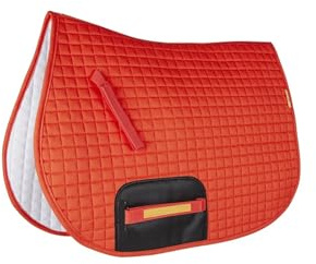 YShiuoL Sattelunterlage Pferdeschabracke Reiten Schweißableitende Schabracke Shock Horse Equipment Satteldecken(Orange)