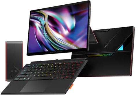 OneXPlayer Super X Gaming Tablet: AMD Ryzen AI Max 395 CPU, 8060S GPU, 14-inch 120Hz OLED, Liquid Cooled, Magnetic Keyboard, Equipped with a liquid-cooled ice dock(Liquid Cooling 128GB RAM + 2TB SSD)
