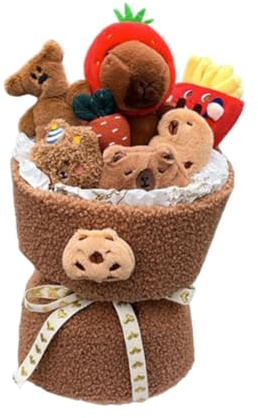 QUXVUIS Plüschpuppen Blumenstrauß – Bezauberndes Deko Spielzeug, Geschenk für Zuhause, Büro, Hochzeiten, Partys, Muttertag und andere Feste. Kreative Plüschpuppen, Stil A