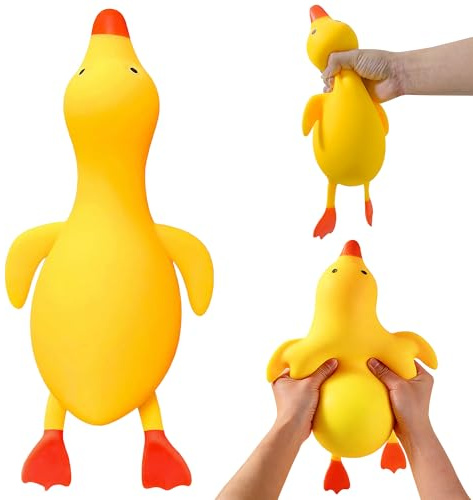 Antistressball Ente Squishy Spielzeug XXL für Erwachsene | Squeeze Toy, Stressabbau, Fidget Toys für ADHS Autismus, Sensory Stress Toys, Weiches Taba Squishy, Anti Stress Spielzeug