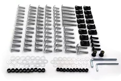Compatible With Suzuki For GSXR 750 2000 2001 2002 2003 For Silver Motorcycle Complete Fairing Bolts Kits Motorbike Screws