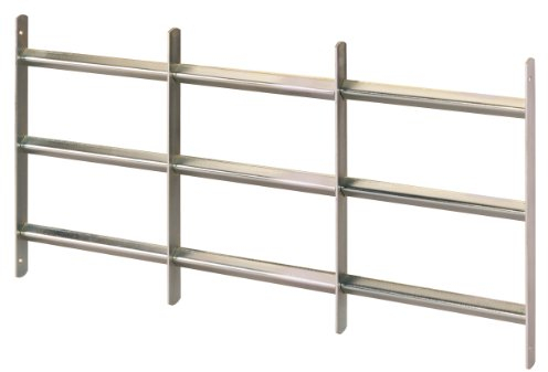 Alberts 553692 Rejilla para ventana Venlo, extensible, galvanizada azul, 450 x 500-650 mm