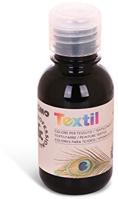 CMP - Bote de tinte Textil, color negro, 125 ml