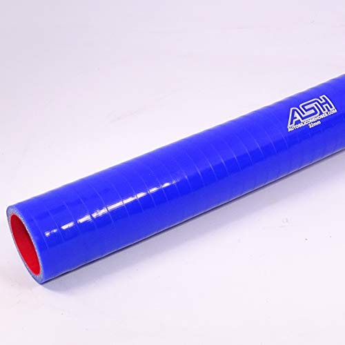 16mm ID Blue Flouro Lined Silicone Straight Fuel and Oil Hose - AutoSiliconeH...