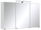HELD MÖBEL Spiegelschrank Cardiff Breite 100 cm, mit LED-Beleuchtung weiß