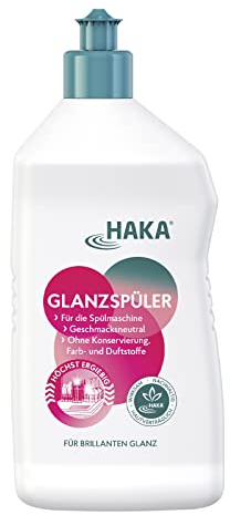 HAKA Glanzspüler, Klarspüler für die Spülmaschine, ohne Duftstoffe, vegan, 750 ml